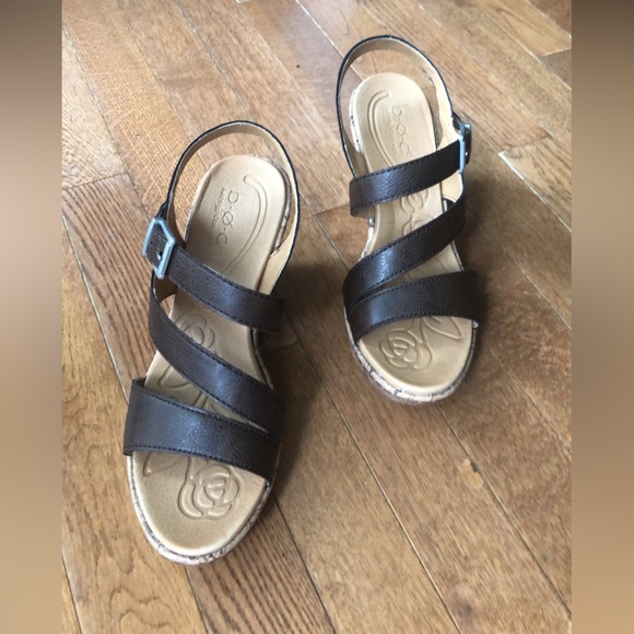 b.ø.c. Coffee Schirra Wedge Sandals - Picture 8 of 12